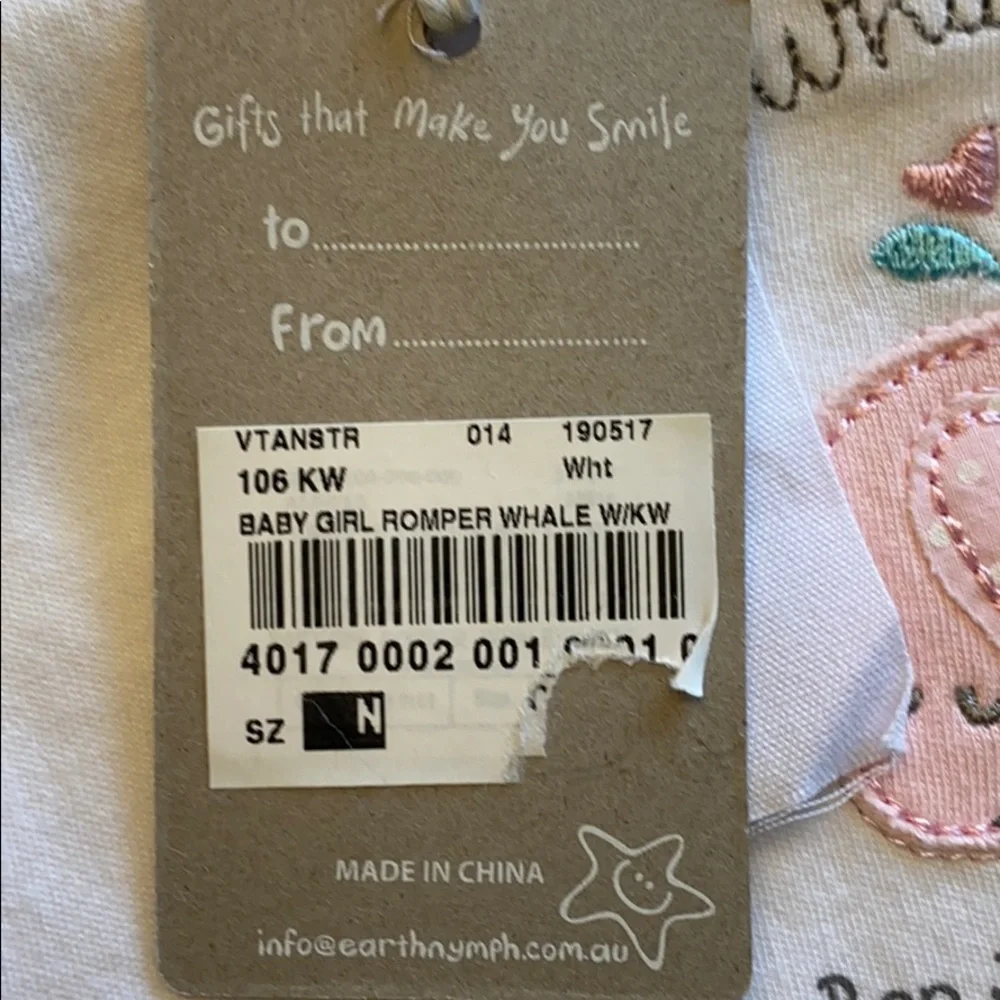 NWT baby onesie